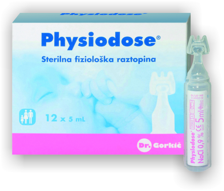 Physiodose, fiziološka raztopina - Pripomočki