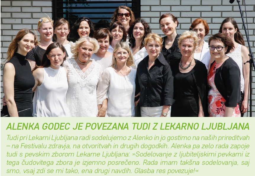 Alenka Godec je povezana tudi z Lekarno Ljubljana.