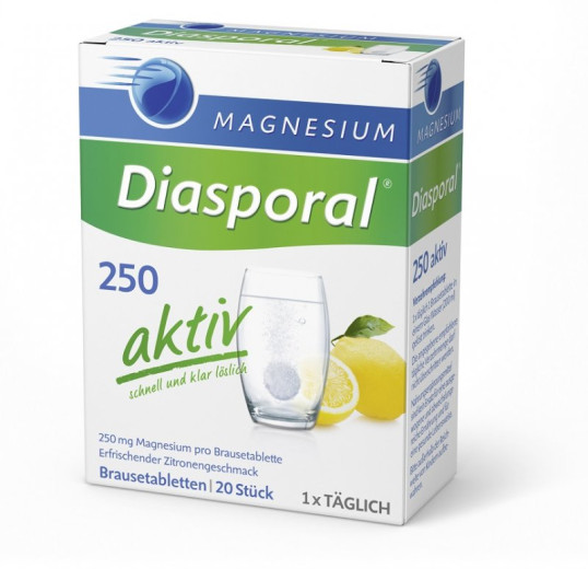 Magnesium Diasporal 250 mg Aktiv, 20 šumečih tablet Magnesium Diasporal 250 mg Aktiv, 20 šumečih tablet