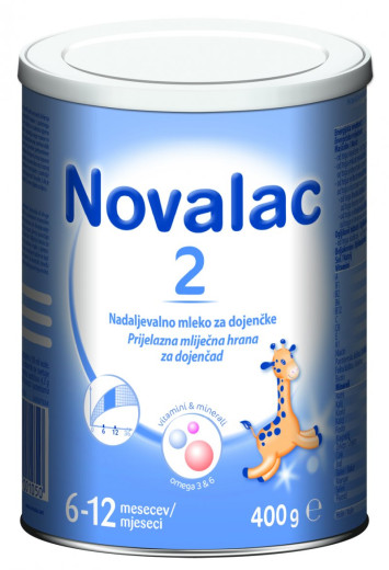 Novalac 2, nadaljevalno mleko za dojenčke, 400 g Novalac 2, nadaljevalno mleko za dojenčke, 400 g