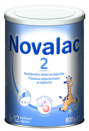 Novalac 2, nadaljevalno mleko za dojenčke, 800 g Novalac 2, nadaljevalno mleko za dojenčke, 800 g