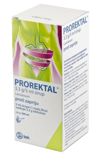 Prorektal 3,3 g/5 ml, peroralna raztopina, 500 ml Prorektal 3,3 g/5 ml, peroralna raztopina, 500 ml