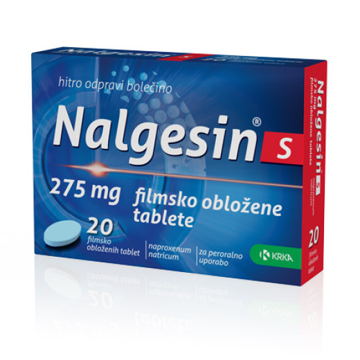 Nalgesin S 275 mg, 20 filmsko obloženih tablet