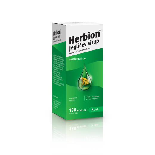 Herbion, jegličev sirup, 150 ml Herbion, jegličev sirup, 150 ml