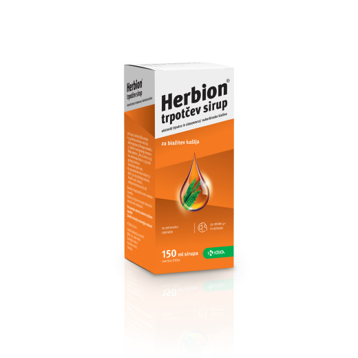 Herbion, trpotčev sirup, 150 ml Herbion, trpotčev sirup, 150 ml