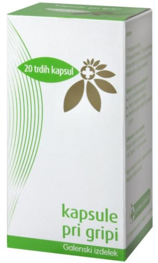 Kapsule pri gripi, 20 kapsul Kapsule pri gripi, 20 kapsul