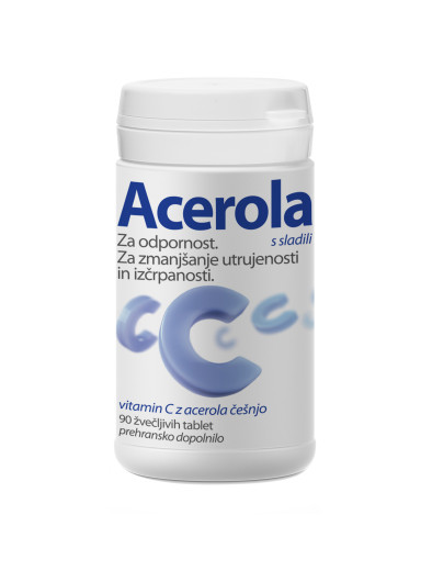 Acerola, 90 žvečljivih tablet Acerola, 90 žvečljivih tablet
