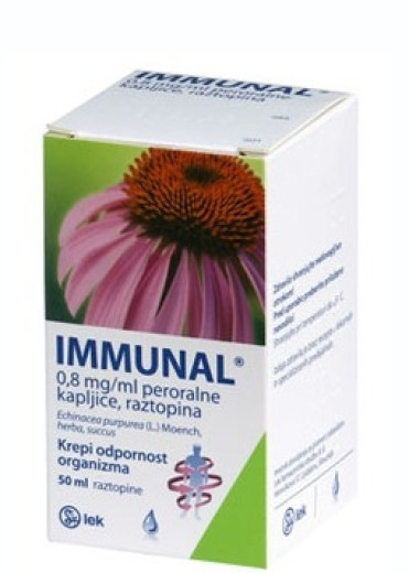 Immunal, peroralne kapljice, raztopina, 50 ml