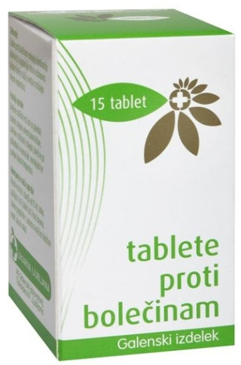 Tablete proti bolečinam, 15 tablet Tablete proti bolečinam, 15 tablet