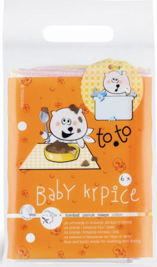 To.to bombažne tetra krpice, 6 kosov