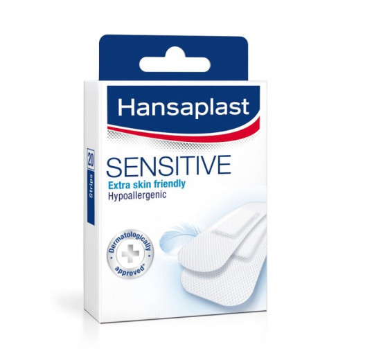 Hansaplast Sensitive, obliži za občutljivo kožo, 20 obližev Hansaplast Sensitive, obliži za občutljivo kožo, 20 obližev