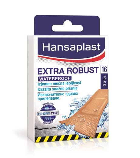 Hansaplast Extra Robust, vzdržljivi vodoodporni obliži, 16 obližev Hansaplast Extra Robust, vzdržljivi vodoodporni obliži, 16 obližev
