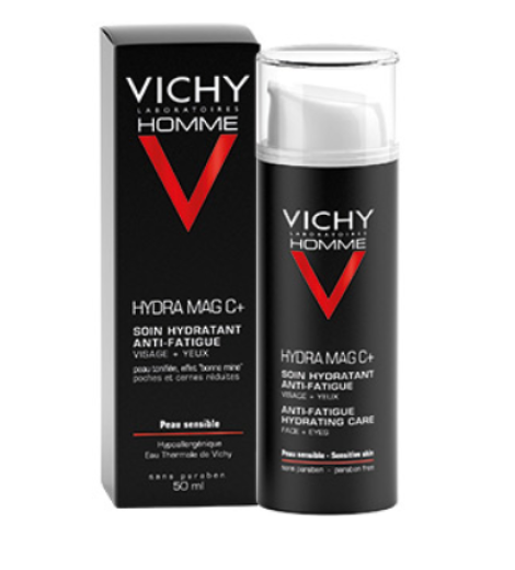 Vichy Homme, Hydra Mag C+ vlažilna nega za obraz in predel okoli oči, 50 ml Vichy Homme, Hydra Mag C+ vlažilna nega za obraz in predel okoli oči, 50 ml