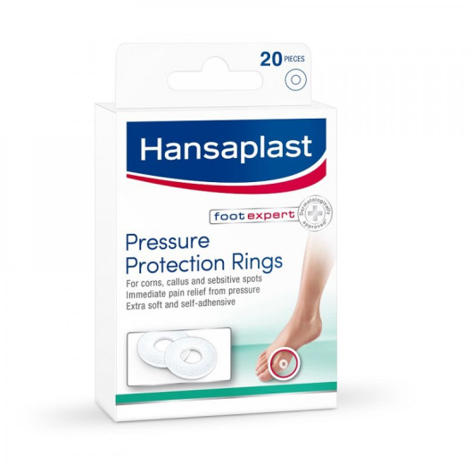 Hansaplast Pressure Protection Rings, okrogli ščitniki za otiščance, 20 kosov Hansaplast Pressure Protection Rings, okrogli ščitniki za otiščance, 20 kosov