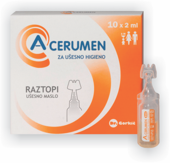 A-Cerumen, raztopina za ušesno higieno, 10 x 2 ml A-Cerumen, raztopina za ušesno higieno, 10 x 2 ml