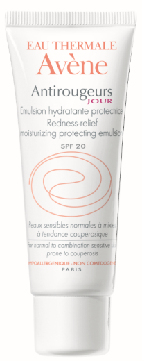 Avene Antirougeurs Jour, vlažilna zaščitna emulzija - ZF20, 40 ml Avene Antirougeurs Jour, vlažilna zaščitna emulzija - ZF20, 40 ml