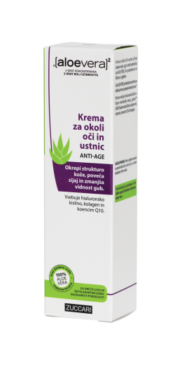 Aloe Vera X2, Anti-age krema za okoli oči in ustnic, 18 ml Aloe Vera X2, Anti-age krema za okoli oči in ustnic, 18 ml