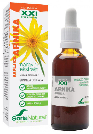 Soria Natural Arnika XXI kapljice, 50 ml Soria Natural Arnika XXI kapljice, 50 ml