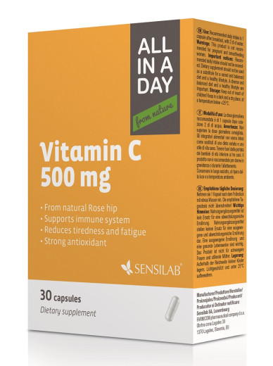 Sensilab, All in a day Vitamin C, 30 kapsul
