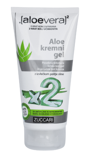 Aloe Vera X2, Aloe kremni gel z izvlečkom polžje sline, 150 ml Aloe Vera X2, Aloe kremni gel z izvlečkom polžje sline, 150 ml