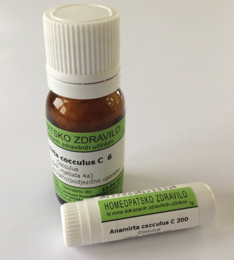 Anamirta cocculus, kroglice za peroralno/podjezično uporabo - C6, 10 g Anamirta cocculus, kroglice za peroralno/podjezično uporabo - C6, 10 g