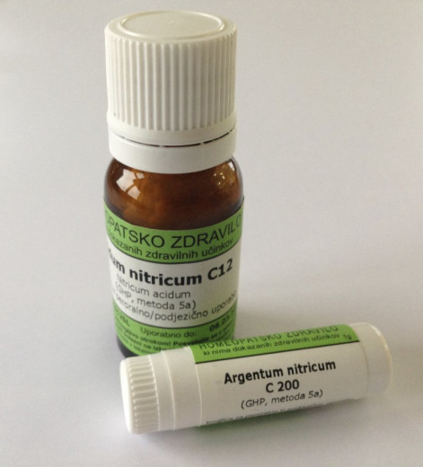 Argentum nitricum, kroglice za peroralno/podjezično uporabo - C12, 10 g Argentum nitricum, kroglice za peroralno/podjezično uporabo - C12, 10 g