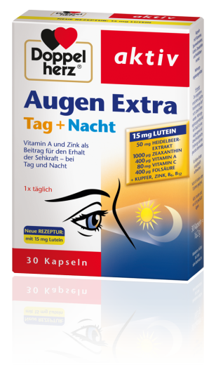 Doppelherz Aktiv Augen Extra dan + noč, 30 kapsul Doppelherz Aktiv Augen Extra dan + noč, 30 kapsul