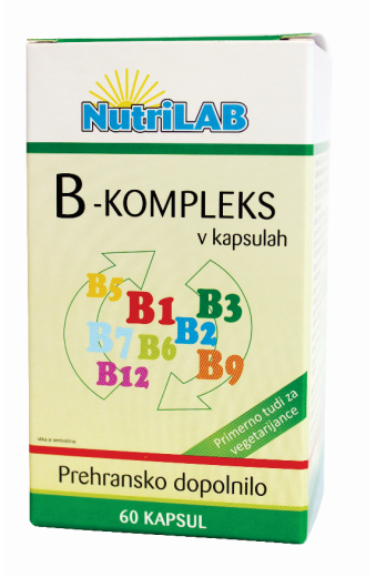 Nutrilab B kompleks, 60 kapsul Nutrilab B kompleks, 60 kapsul