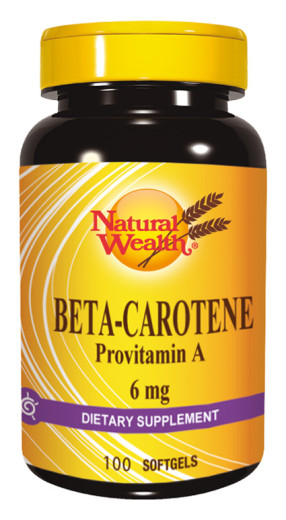 Natural Wealth Beta karoten 6 mg, 100 mehkih kapsul Natural Wealth Beta karoten 6 mg, 100 mehkih kapsul