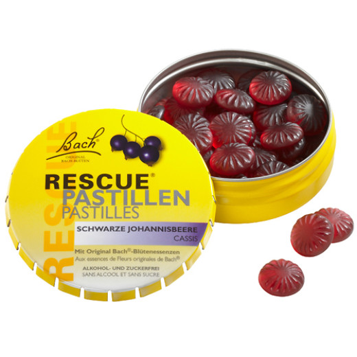 Bach Rescue, pastile z okusom črnega ribeza, 50 g Bach Rescue, pastile z okusom črnega ribeza, 50 g