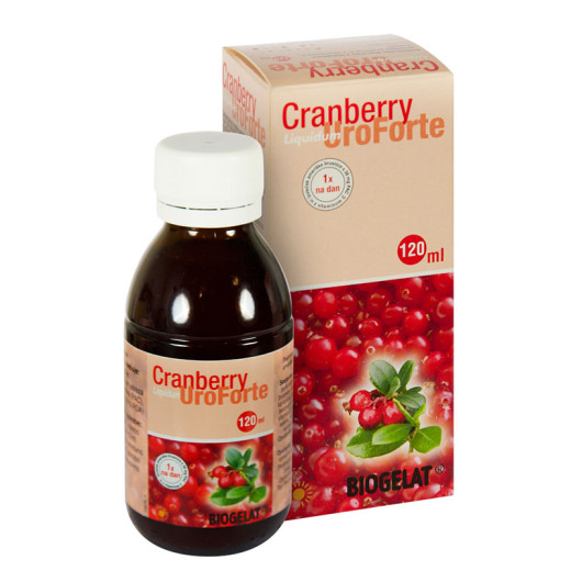 Biogelat Cranberry UroForte, raztopina, 120 ml Biogelat Cranberry UroForte, raztopina, 120 ml
