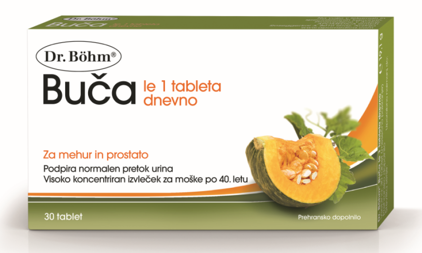 Dr. Böhm, Buča za moške, 30 tablet Dr. Böhm, Buča za moške, 30 tablet