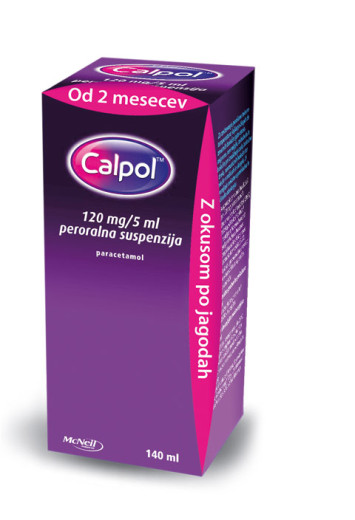 Calpol 120 mg/5 ml, peroralna suspenzija, 140 ml Calpol 120 mg/5 ml, peroralna suspenzija, 140 ml