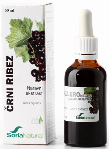 Soria Natural Črni ribez, kapljice, 50 ml