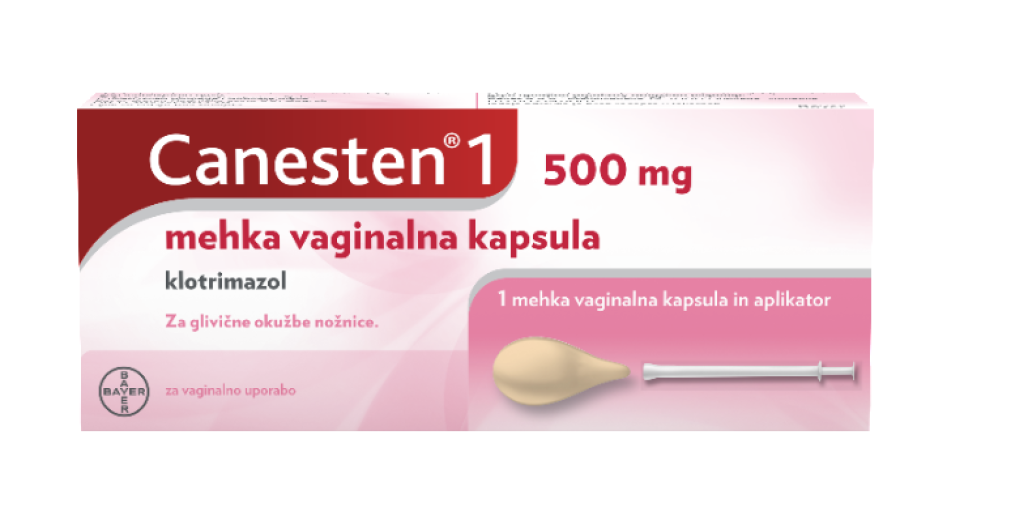 Canesten 1 500 mg, mehka vaginalna kapsula - Spletna Lekarna Ljubljana