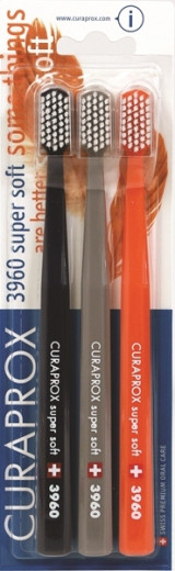 Curaprox CS 3960 Super soft, zobna ščetka - trojno pakiranje Curaprox CS 3960 Super soft, zobna ščetka - trojno pakiranje