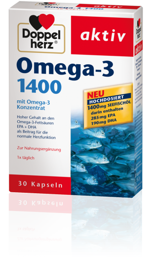 Doppelherz Aktiv Omega-3 1400 mg, 30 kapsul Doppelherz Aktiv Omega-3 1400 mg, 30 kapsul