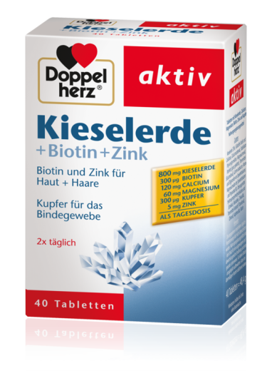Doppelherz Aktiv Silicijeva prst + biotin + cink, 40 tablet Doppelherz Aktiv Silicijeva prst + biotin + cink, 40 tablet