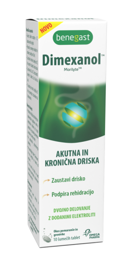 Benegast Dimexanol, 10 šumečih tablet Benegast Dimexanol, 10 šumečih tablet
