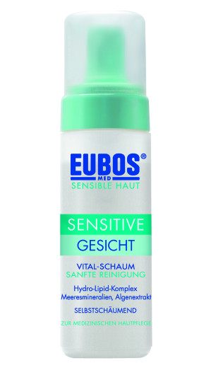 Eubos Med Sensitive Vital pena za čiščenje obraza, 150 ml Eubos Med Sensitive Vital pena za čiščenje obraza, 150 ml