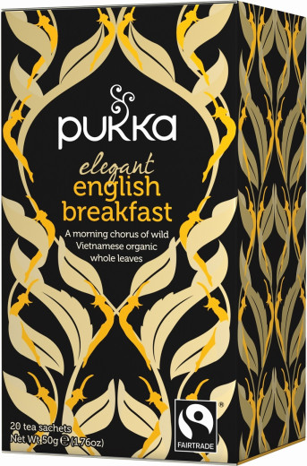 Pukka Elegant English Breakfast, ekološki črni čaj, 20 vrečk Pukka Elegant English Breakfast, ekološki črni čaj, 20 vrečk
