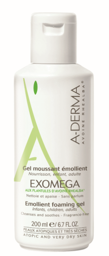 A-Derma Exomega peneči gel, 200 ml A-Derma Exomega peneči gel, 200 ml