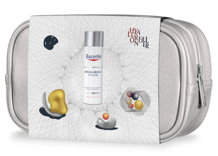 Paket Eucerin Hyaluron-Filler, dnevna krema za normalno do mešano kožo, 50 ml + darilo Paket Eucerin Hyaluron-Filler, dnevna krema za normalno do mešano kožo, 50 ml + darilo