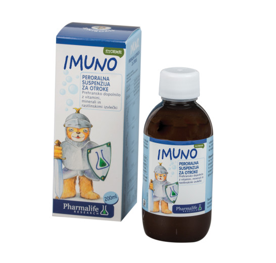 Fitobimbi Imuno, peroralna suspenzija za otroke, 200 ml Fitobimbi Imuno, peroralna suspenzija za otroke, 200 ml