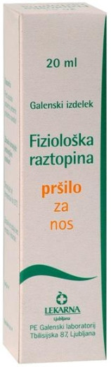 Fiziološka raztopina, pršilo za nos, 20 ml Fiziološka raztopina, pršilo za nos, 20 ml
