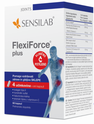 Sensilab Flexiforce Plus, 60 kapsul