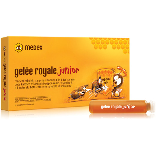 Medex Gelee Royale Junior, 9 ml, 10 stekleničk Medex Gelee Royale Junior, 9 ml, 10 stekleničk