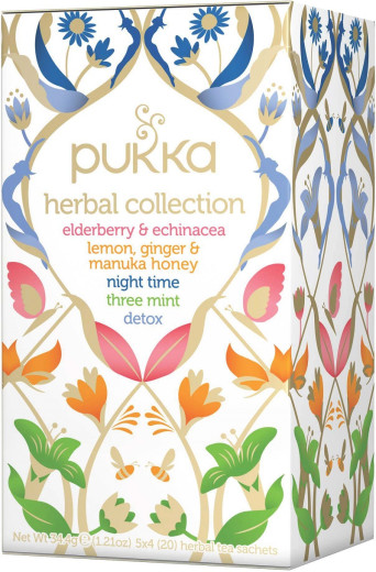 Pukka Herbal Collection, pet ekoloških čajev, 5 x 4 vrečke