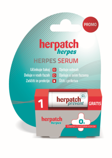 Herpatch Herpes Serum - tuba, 5 ml + GRATIS Herpatc balzam, 5 ml Herpatch Herpes Serum - tuba, 5 ml + GRATIS Herpatc balzam, 5 ml