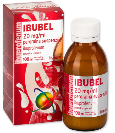 Ibubel 20 mg/ml, peroralna suspenzija, 100 ml Ibubel 20 mg/ml, peroralna suspenzija, 100 ml